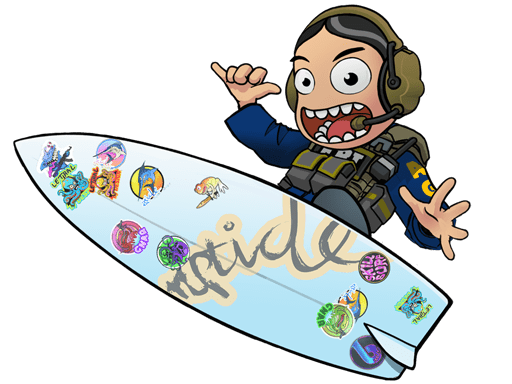 Riptide Surf Shop Sticker Collection