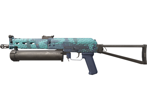 PP-Bizon | Cobalt Halftone Max Cyan pattern