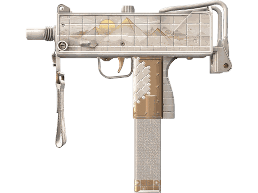 MAC-10 | Arabesque Mosaic Golden Pyramids pattern