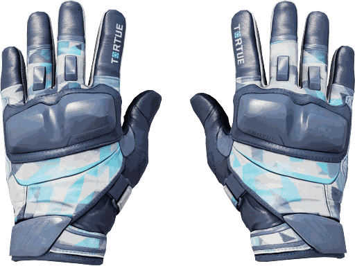 Moto Gloves | Cool Mint Max White pattern