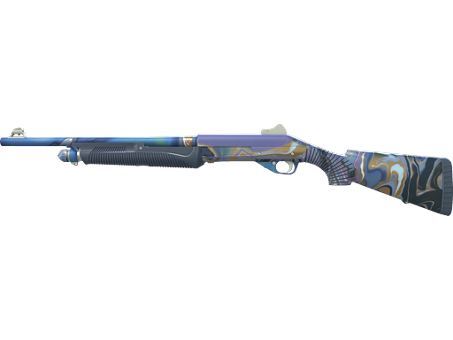 Nova | Turquoise Pour Purple Top pattern