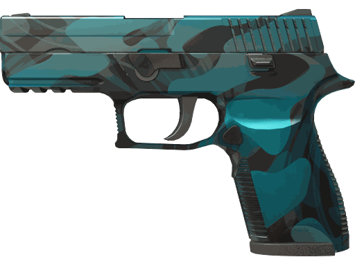 P250 | Ripple Max Cyan pattern