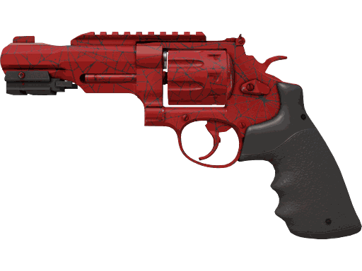 R8 Revolver | Crimson Web Quad Web pattern