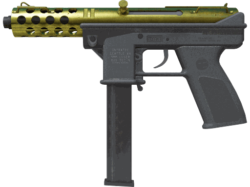 Tec-9 | Brass Clean Gold pattern