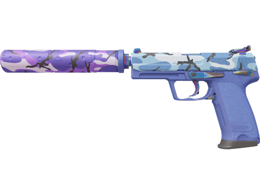 USP-S | Alpine Camo Blue Gem pattern