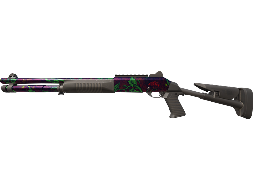 XM1014 | Elegant Vines Centered Rose pattern